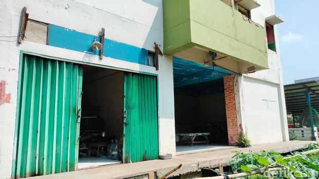 Penampakan ruko milik Ikhsan di Rusunawa Marunda.
