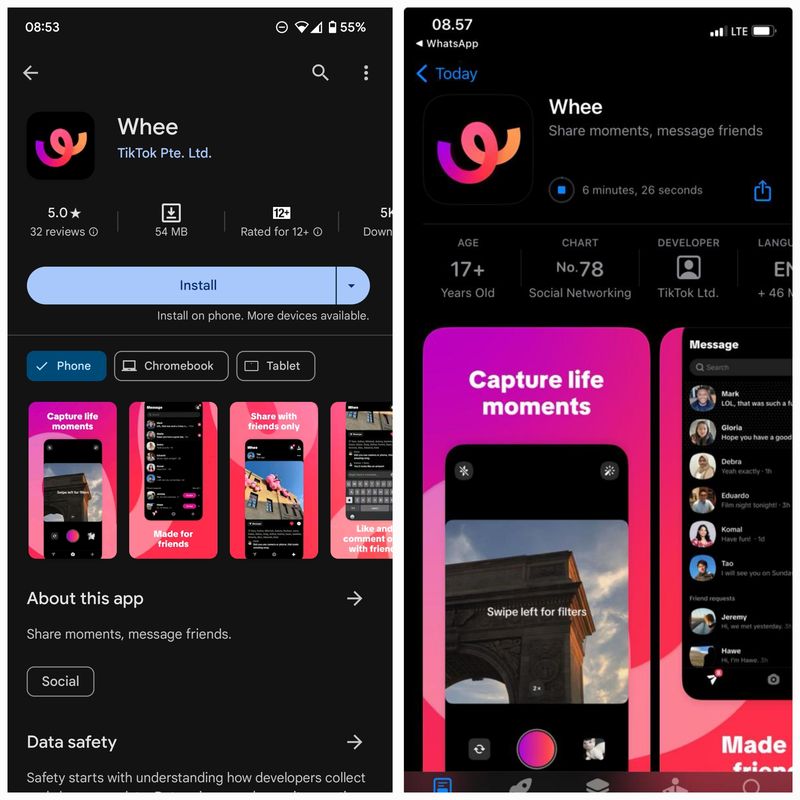 Aplikasi Whee, pesaing Instagram dari TikTok sudah bisa di-download di Indonesia