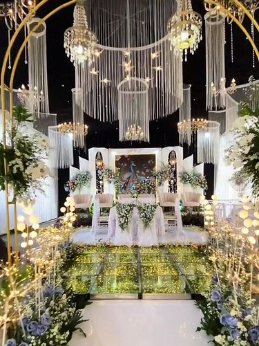 Dekorasi pernikahan di rumah hasilnya seperti di gedung mewah viral di TikTok