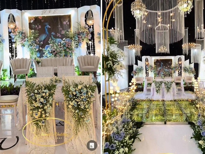 Dekorasi pernikahan di rumah hasilnya seperti di gedung mewah viral di TikTok