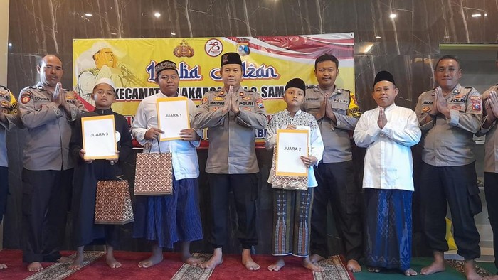 Lomba azan anak Polsek Lakarsantri