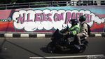 Mural Solidaritas Palestina Muncul di Kawasan Dukuh Atas
