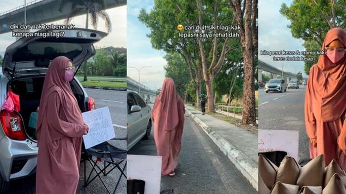 Perjuangan Ibu Hamil, Jualan Makanan hingga Ditraktir Makan
