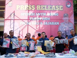 Polda Bali Bekuk Wanita Kurir Sabu 1,5 Kg