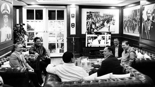 Prabowo Subianto bersama para ketum KIM. (dok. IG Prabowo).