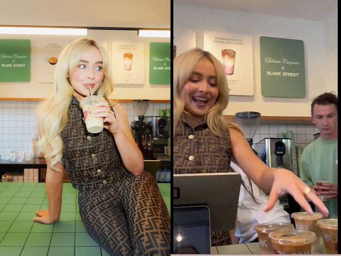 Sabrina Carpenter jadi barista coffee shop