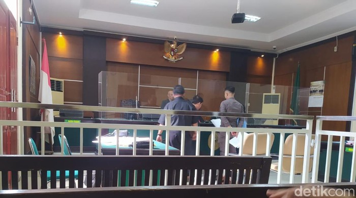 Sidang gugatan praperadilan Kades Krinjing di PN Mungkid, Kamis (20/6/2024).