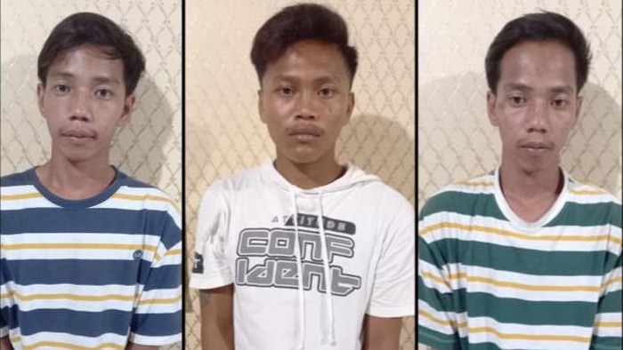 Tiga penjambretHP milik penjaga konter di Lubuklinggau diamankan polisi.