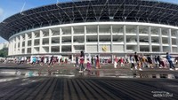GBK masih jadi favorit warga Jakarta untuk olahraga.