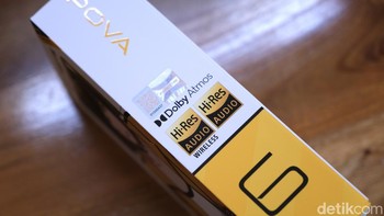 Logo Hi-res Audio di boks Pova 6. Foto: detikINET/Anggoro Suryo Jati