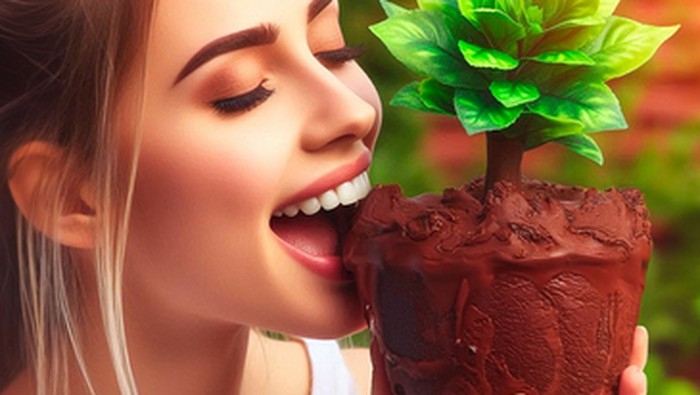 Video Wanita Makan ‘Pot Tanaman’ Ini Viral Ditonton 50 Juta Kali!