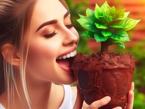 Video Wanita Makan Pot Tanaman Ini Viral Ditonton 50 Juta Kali!