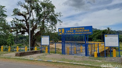 Potret Bendungan Lekopancing Maros yang Mulai Mengering