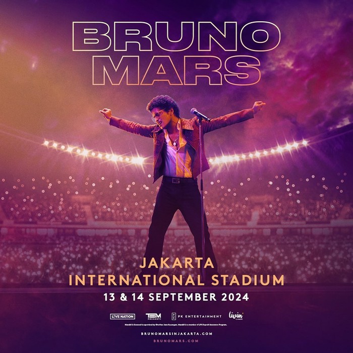 War Tiket Konser Bruno Mars Live in Jakarta 2024 Mulai Lagi Hari Ini!