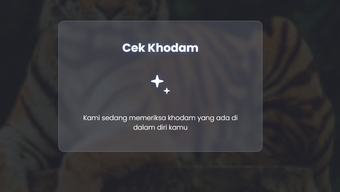 Cek khodam (Foto: Tangkapan layar)