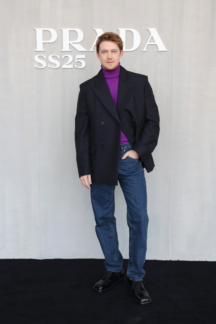 MILAN, ITALY - JUNE 16: Joe Alwyn attends the Prada Spring/Summer 2025 Menswear Fashion Show on June 16, 2024 in Milan, Italy. (Photo by Vittorio Zunino Celotto/Getty Images for Prada)