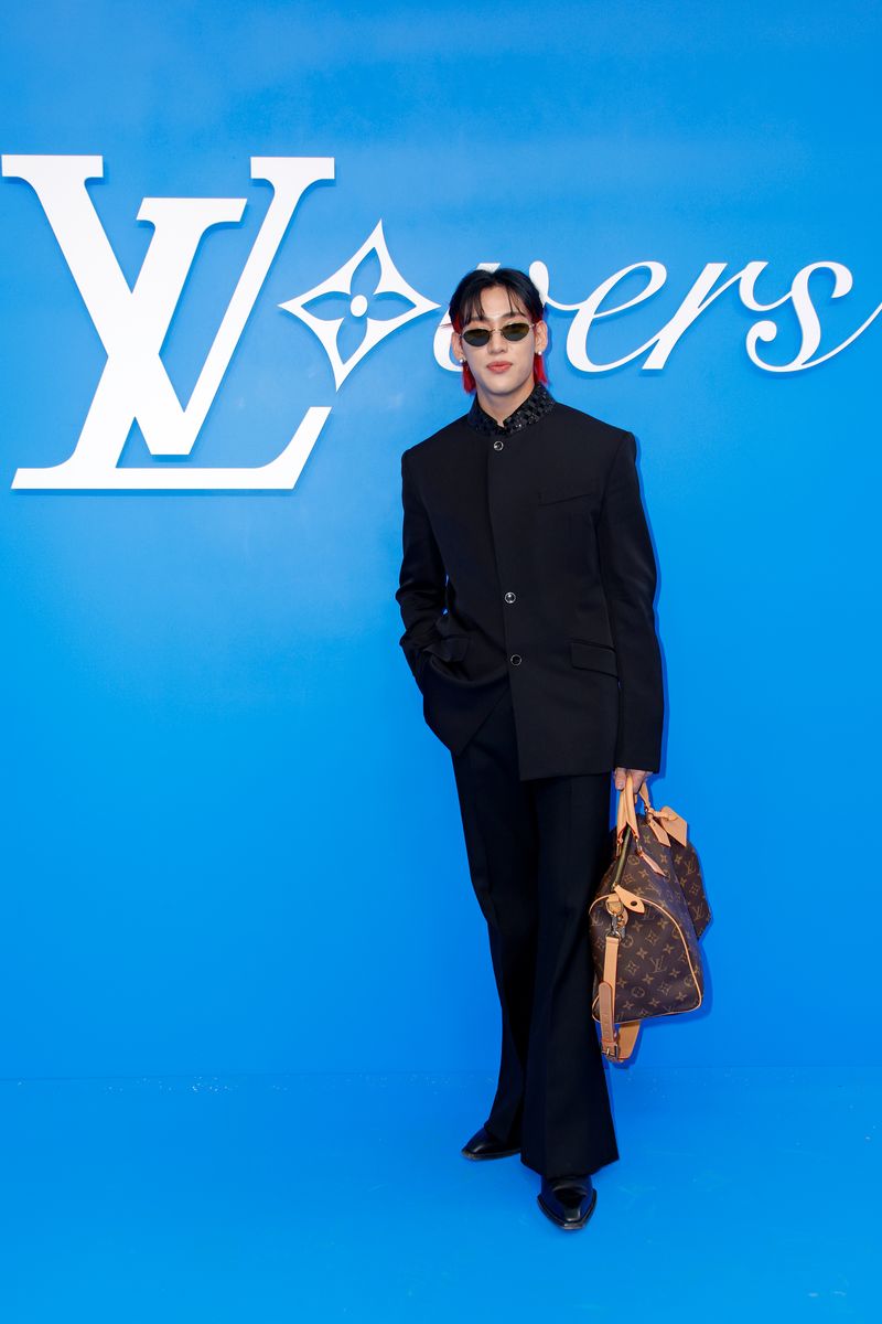 PARIS, FRANCE - JUNE 18: (EDITORIAL USE ONLY - For Non-Editorial use please seek approval from Fashion House) Bambam attends the Louis Vuitton Menswear Spring/Summer 2025 show as part of Paris Fashion Week on June 18, 2024 in Paris, France. (Photo by Julien M. Hekimian/Getty Images)