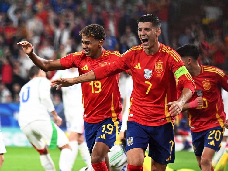 Gol Bunuh Diri Calafiori Antarkan Spanyol ke 16 Besar Euro 2024