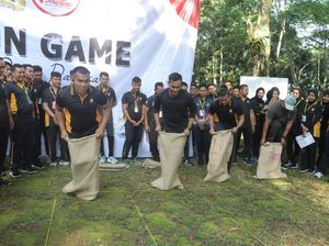 Serunya Fun Games TNI-Polri Mojokerto Sambut Hari Bhayangkara ke-78