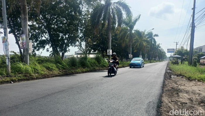 Kondisi jalan di kawasan OPI Raya Jakabaring sudah mulus.