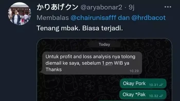 Bisa-bisanya jadi Pork. Foto: X/aryabonar2