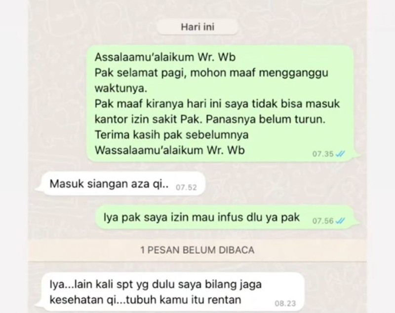 Kumpulan Chat dengan Atasan, dari Dingin sampai yang Baik Hati