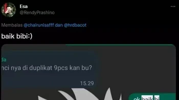 Baik, Bi. Foto: X/RendyPrashino