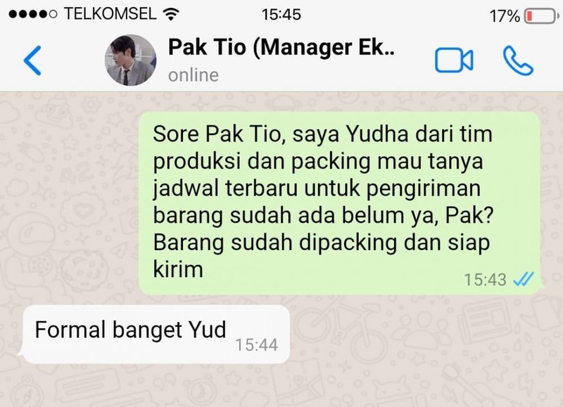 Kumpulan Chat dengan Atasan, dari Dingin sampai yang Baik Hati