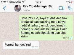 Kumpulan Chat dengan Atasan, dari Dingin sampai yang Kocak