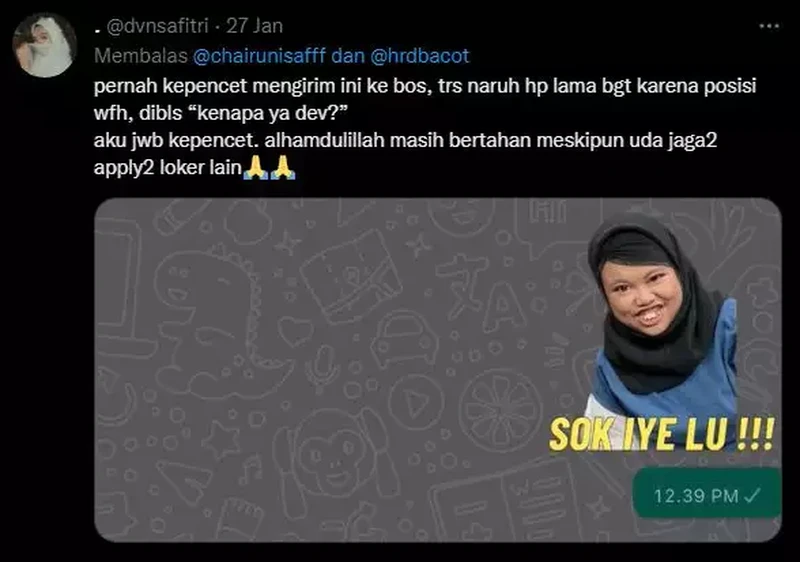 Kumpulan Chat dengan Atasan, dari Dingin sampai yang Baik Hati