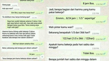 Kamu kerjanya belum setahun, loh. Foto: Instagram/awreceh.id