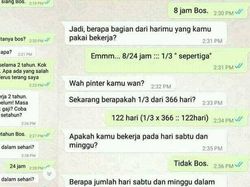 Kumpulan Chat dengan Atasan, dari Dingin sampai yang Kocak