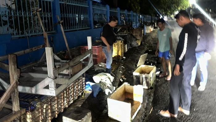 Lokasi pria di Kecamatan Mamajang, Kota Makassar mencuri ikan.
