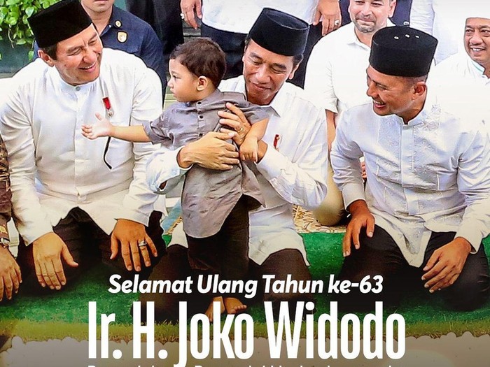 Musa Rajkeshah menyampaikan ucapan selamat ulang tahun ke Presiden Jokowi