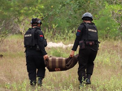 Potret Detik-detik Peledakan Mortir di Belitung
