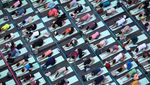 Ratusan Warga New York Ikut Yoga Bareng Saat Titik Balik Matahari