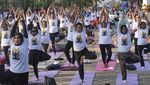 Kedubes India Rayakan Hari Yoga Internasional di Kemenpora