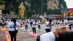 Semarak Peringatan Hari Yoga Sedunia di Batu Caves Malaysia