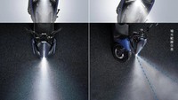 Melengkapi fitur Y-LLA, Yamaha Augur 155 juga memiliki teknologi Y-RLA atau Yamaha Rear Light Assist. Augur 155 diklaim menjadi skutik pertama di dunia yang menggunakan teknologi ini. Teknologi Y-RLA sangat berguna ketika motor masuk tikungan, di mana lampu depan bisa menerangi bidang secara optimal sesuai sudut kemiringan motor. Foto: Dok. Yamaha