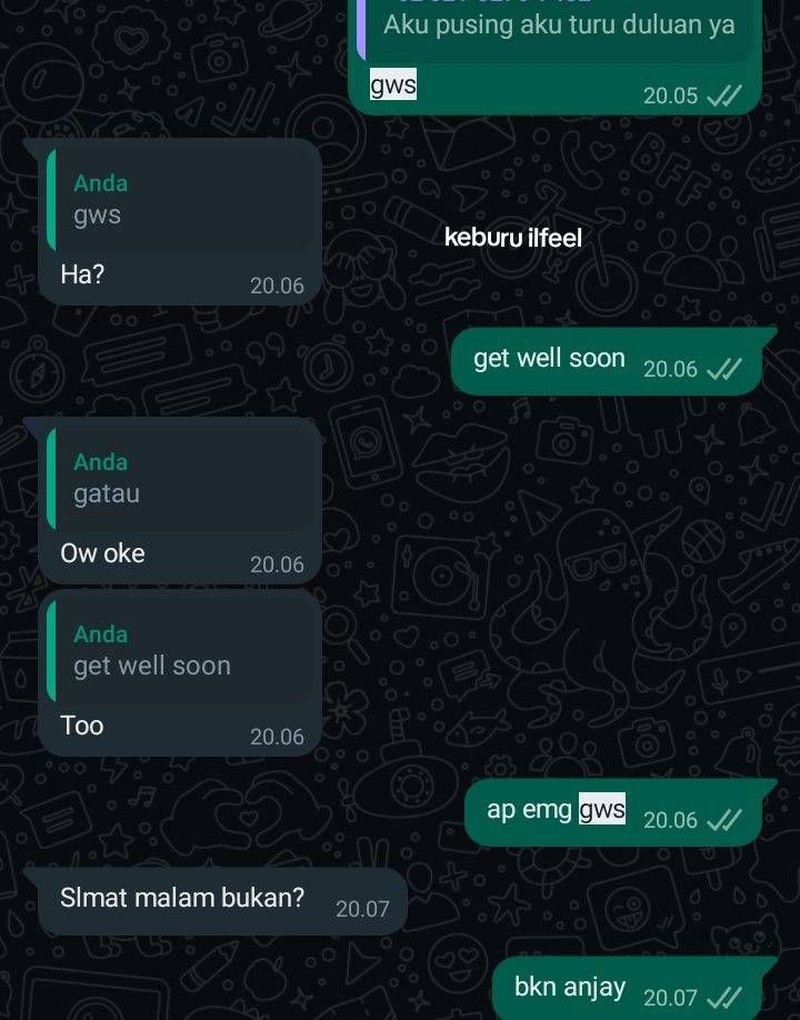 Komunikasi dengan Bahasa Inggris sekarang sudah hal biasa. Kalau nggak bisa Bahasa Inggris, chattan dengan gebetan mungkin aja jadi susah. Kayak ini nih.