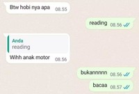 Komunikasi dengan Bahasa Inggris sekarang sudah hal biasa. Kalau nggak bisa Bahasa Inggris, chattan dengan gebetan mungkin aja jadi susah. Kayak ini nih.