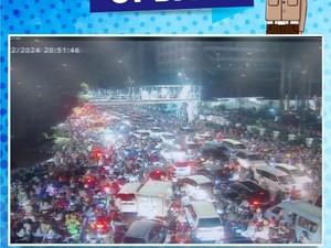 Ada Jakarnaval, Lalin di Sekitar Monas Macet Malam Ini