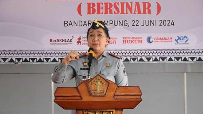 Kepala Kanwil Kemenkumham Provinsi Lampung Sorta Delima Tobing