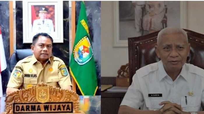 Kolase Bupati Sergai Dharma Wijaya (kiri) dan Bupati Asahan Surya (Foto: Dok. Istimewa)