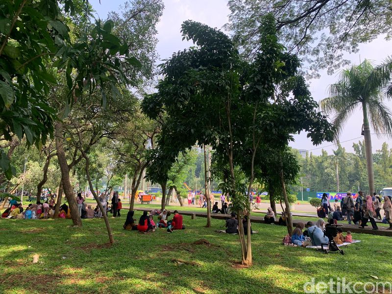 Monas di akhir pekan, Sabtu, 22 Juni 2024. (Mulia Budi/detikcom)