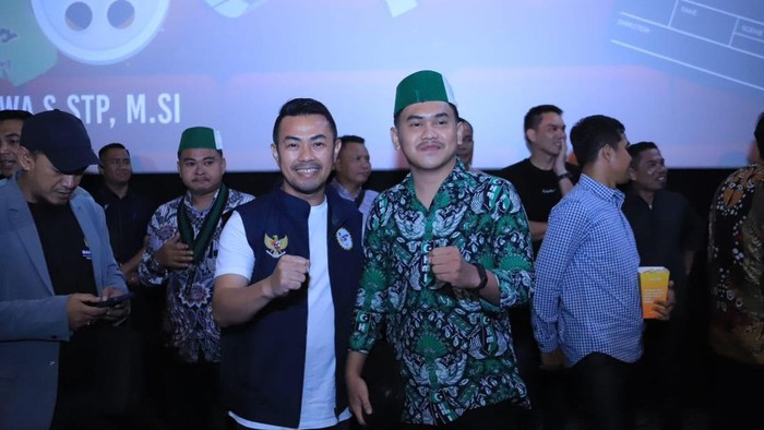 Pj Wali Kota Pekanbaru, Risnandar Mahiwa nobar film Lafran. (Dok Diskominfo Pekanbaru)