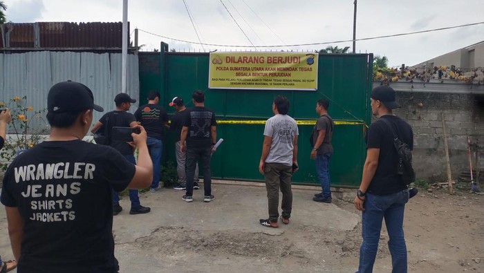 Tempat judi yang disegel polisi beberapa waktu lalu (Foto: Istimewa)