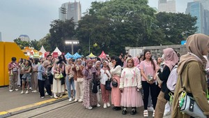 Terpantau bagian atas dan bawah Istora Senayan, Jakarta sudah dipenuhi WayZenNi. Mereka sudah bersiap untuk memadati venue. Foto: Pingkan/detikcom