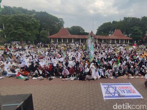 Ribuan Warga Sidoarjo Gelar Doa Bersama dan Aksi Bela Palestina