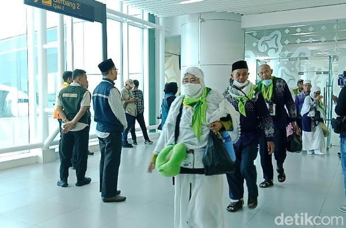 Kepulangan jemaah haji di Bandara Kertajati